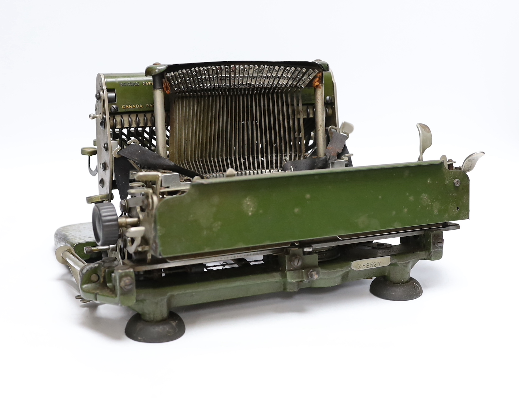 An Imperial model D typewriter (a.f.)